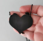 Pendentif Coq Gaulois sur Coeur tricolore, découpe de bois