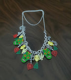 Bracelet argent 925, breloques Sugar Skull, transformable en collier