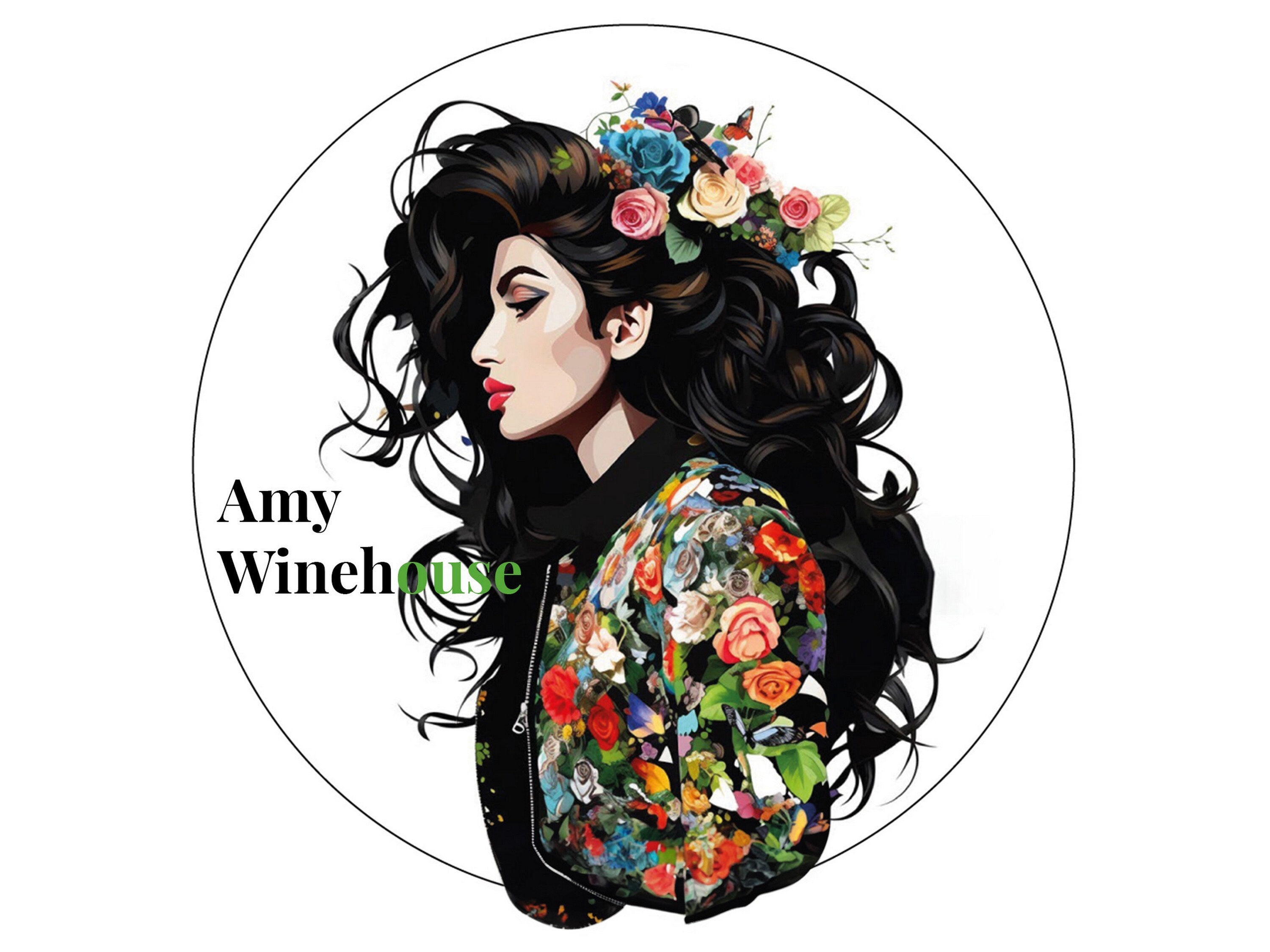 Magnet Amy Winehouse, magnet de frigo, création par IA
