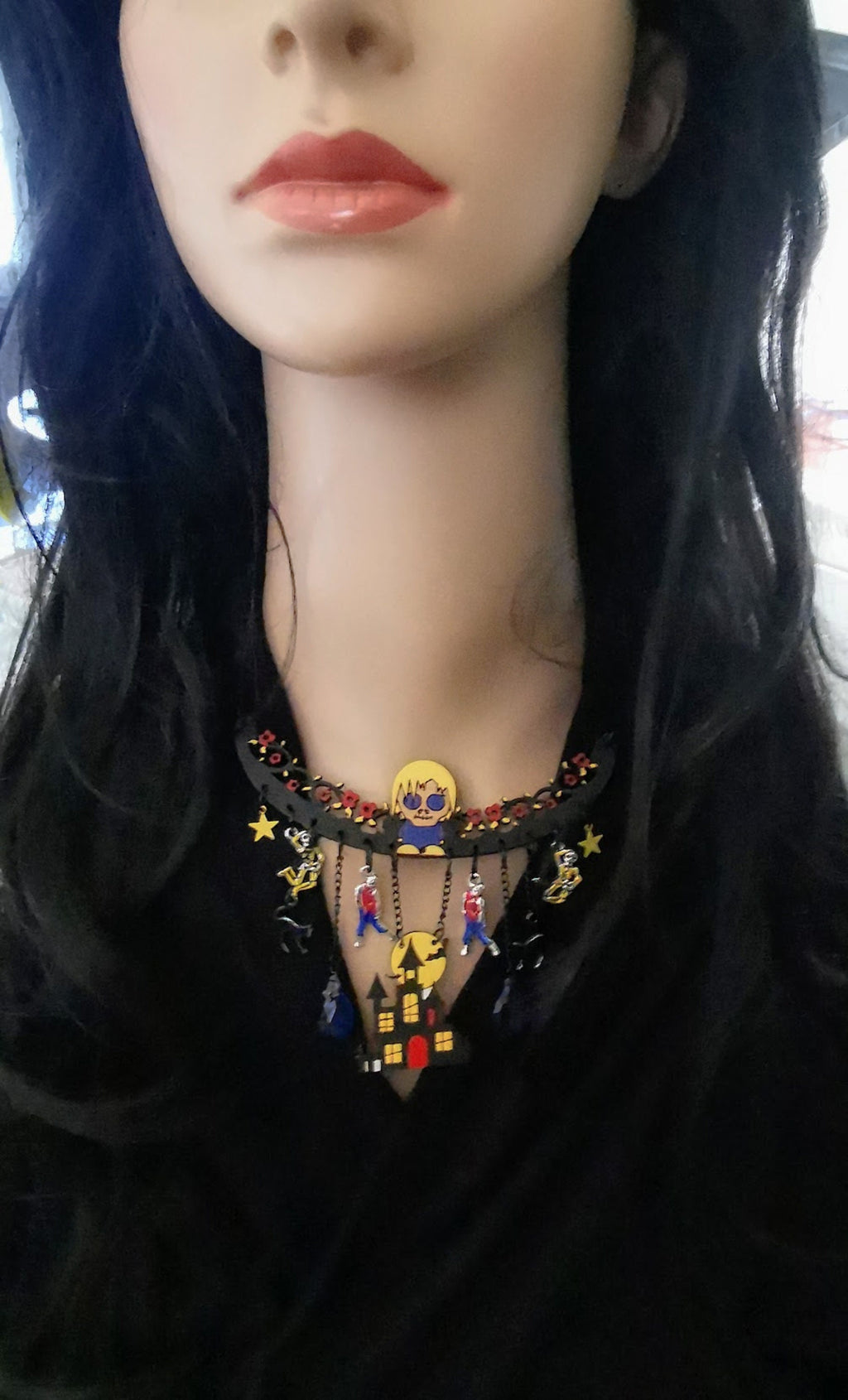 Collier Zombies, Famille Addams, Manoir Hanté, style Gothique