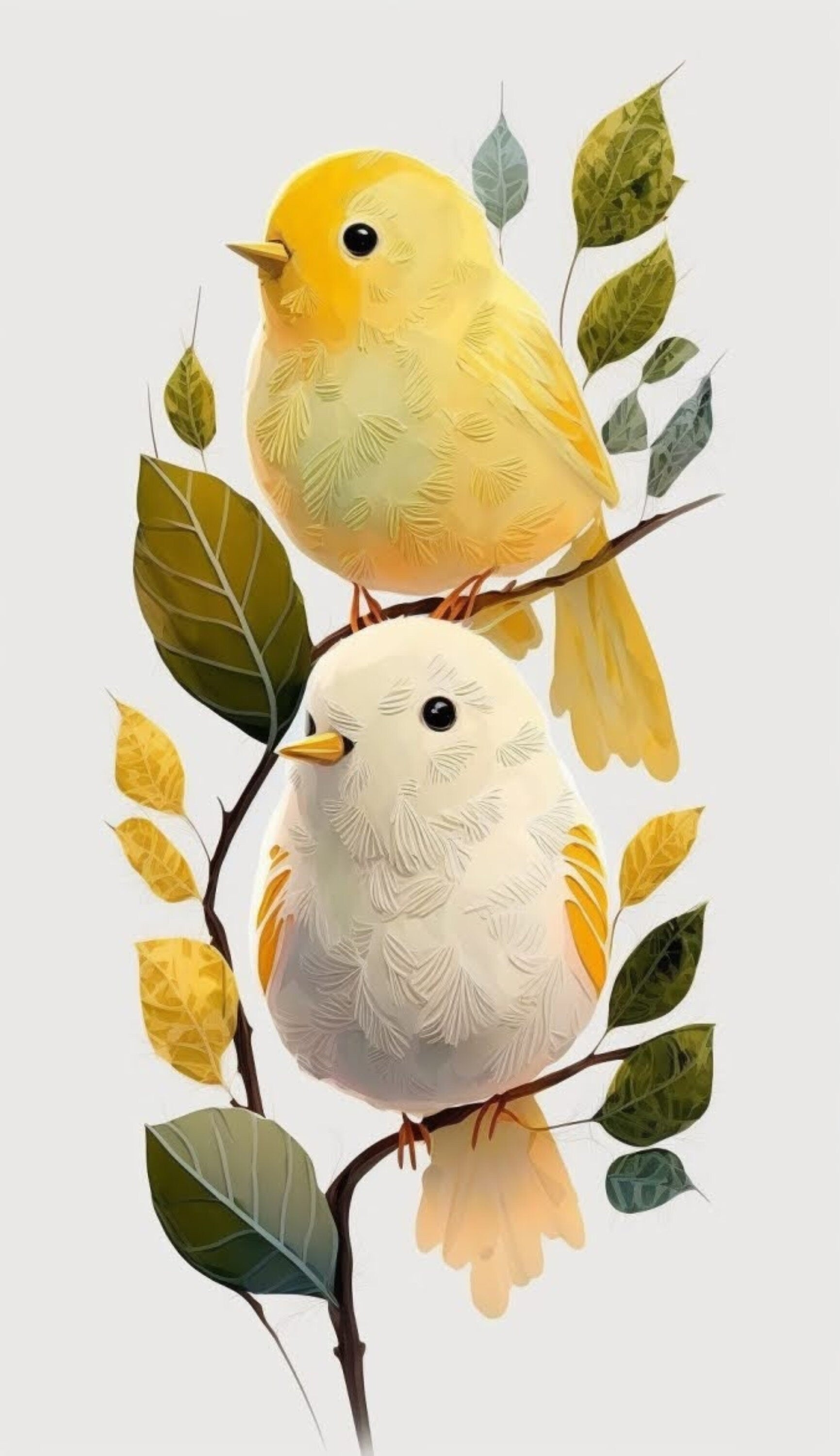 Boucles d'oreilles Petits Oiseaux sur une branche, illustration et découpe laser