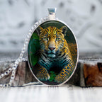 Boucles d'Oreilles ou Pendentif Jaguar dans la jungle