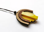Pendentif bois Art Déco, découpe laser