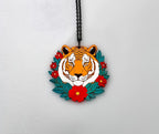 Collier Pendentif Tigre Tattoo Old School - Bijou Style Rockabilly Vintage - Art Traditionnel Américain