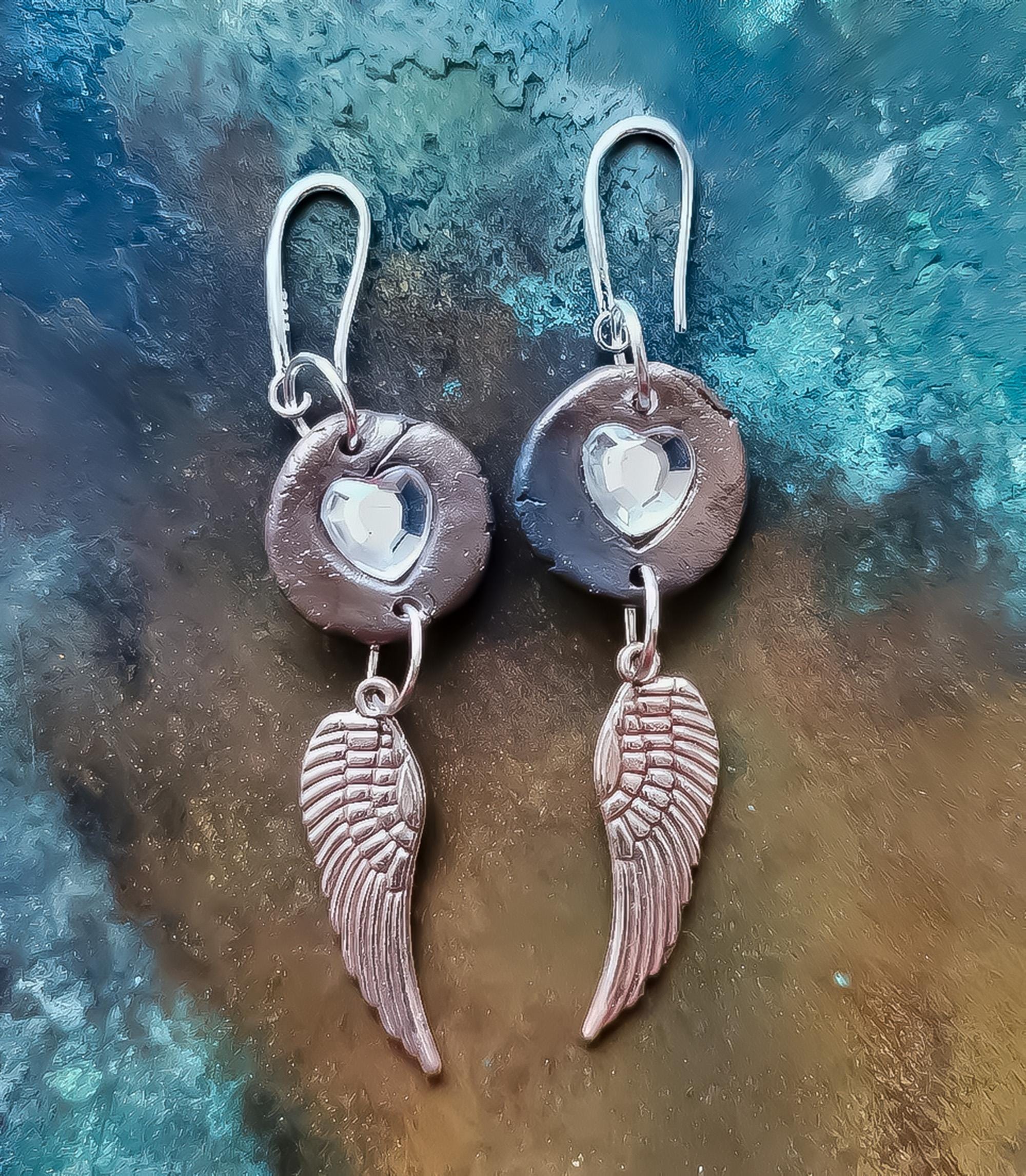 Boucles d'oreilles ailes d'anges