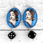 Boucles Gitane, diseuse de bonne aventure, bohemienne, cirque, voyance