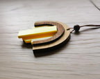 Pendentif bois Art Déco, découpe laser