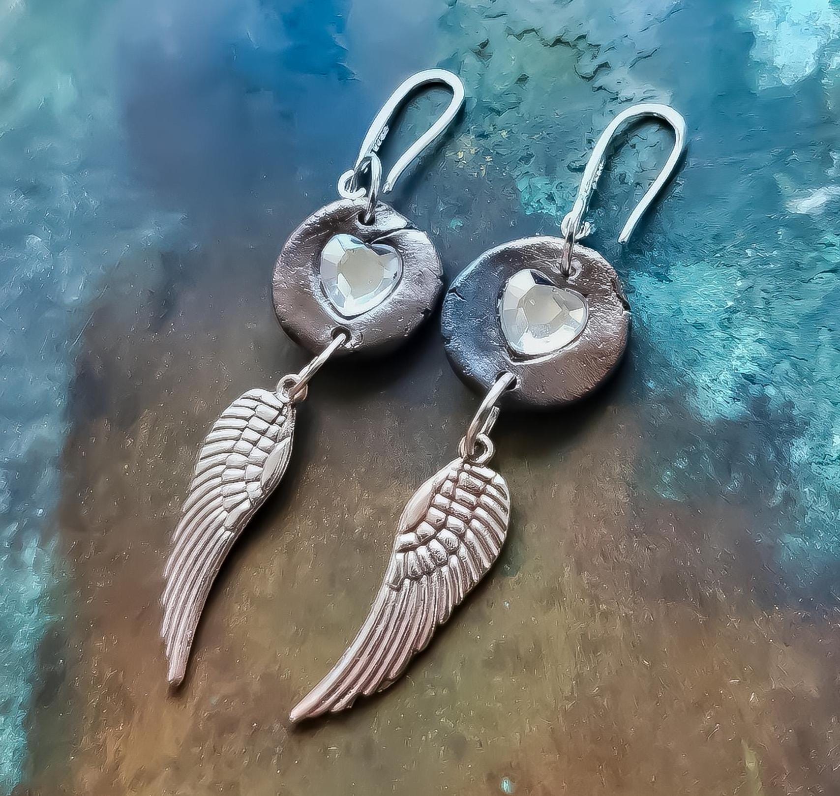 Boucles d'oreilles ailes d'anges