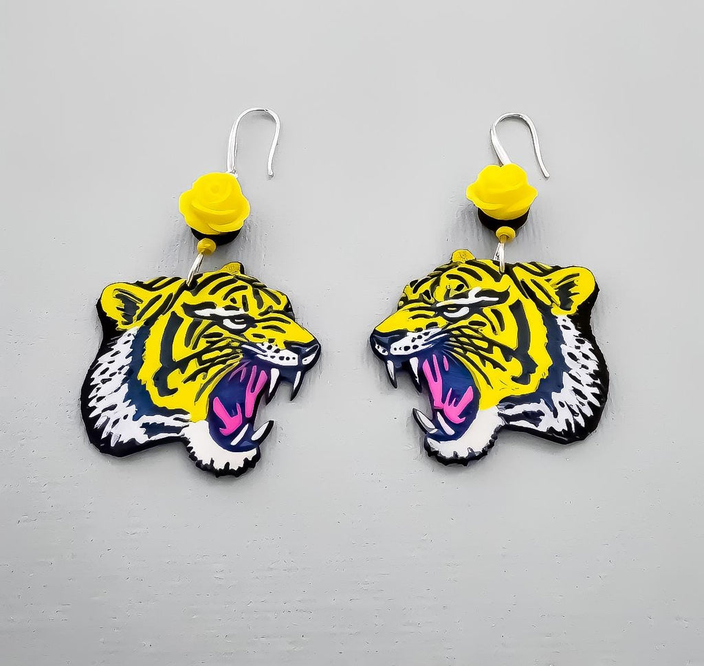 Boucles d'oreilles Tigre, esprit rebel et audacieux