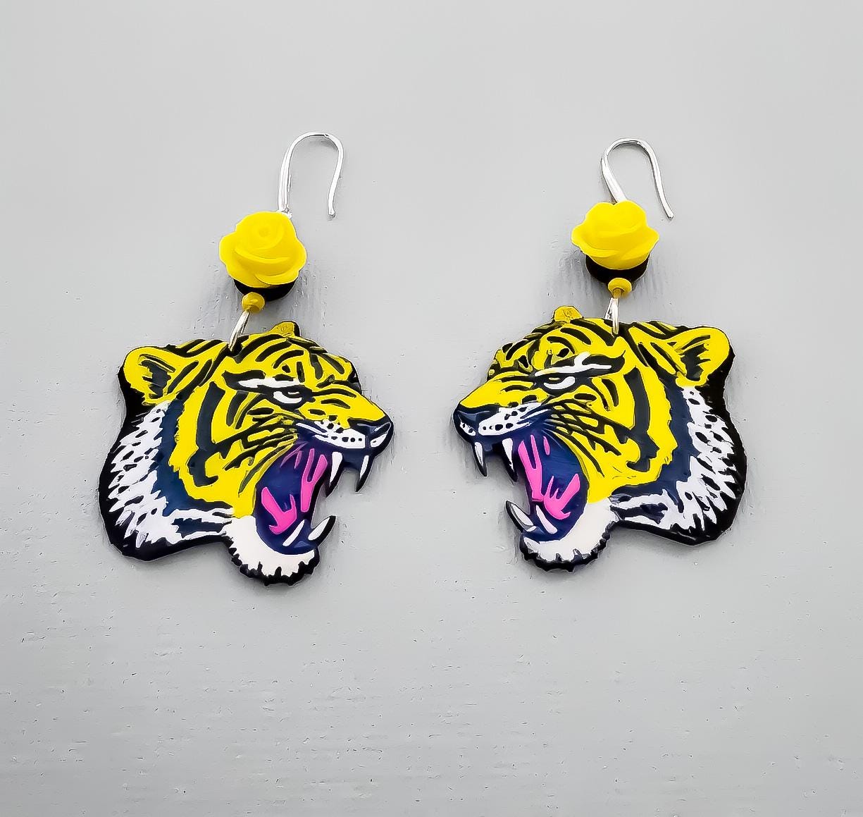 Boucles d'oreilles Tigre, esprit rebel et audacieux