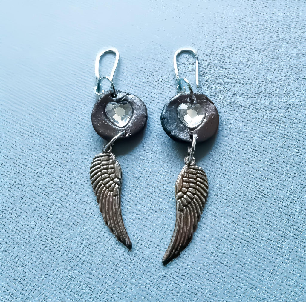 Boucles d'oreilles ailes d'anges