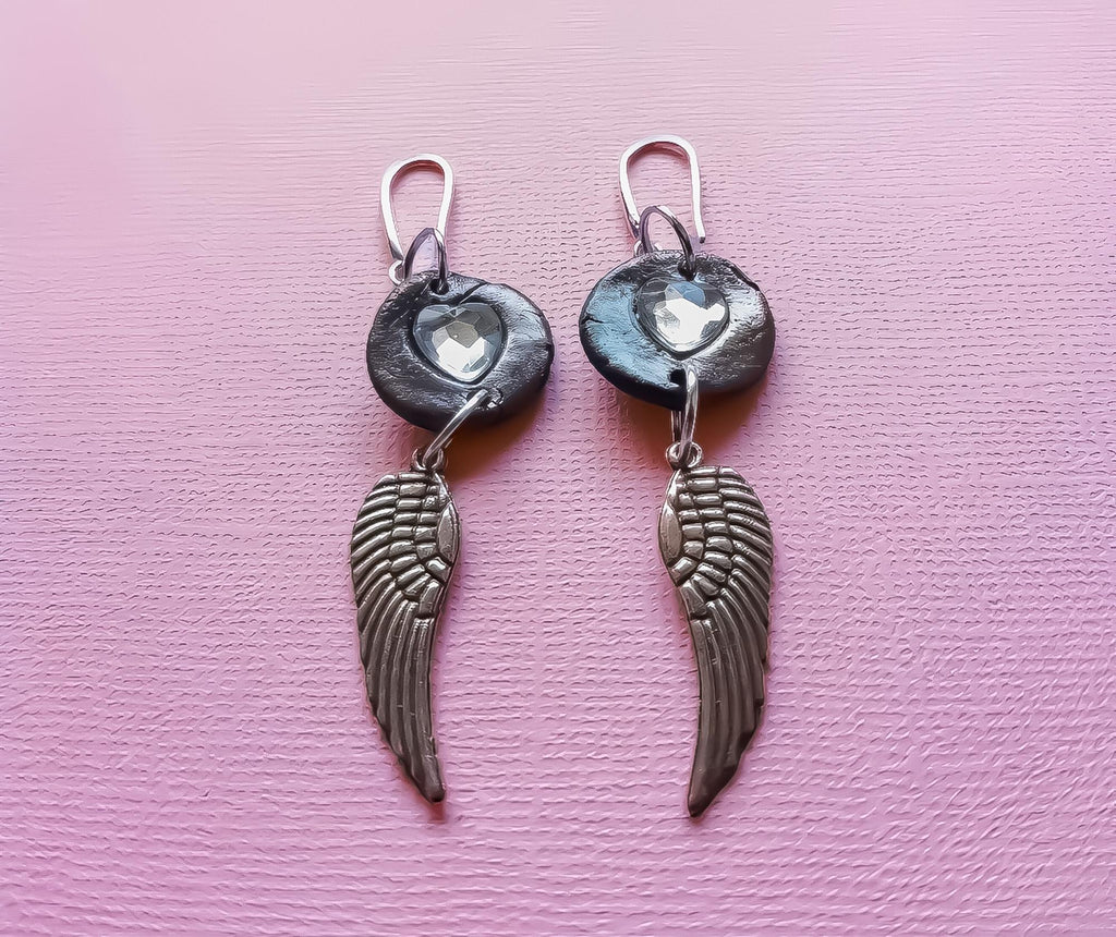 Boucles d'oreilles ailes d'anges