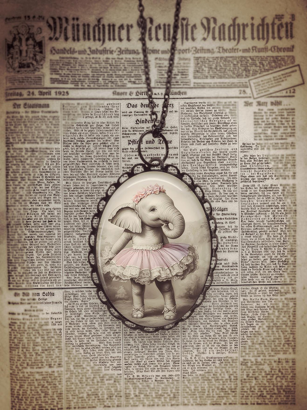 Pendentif Éléphant Ballerine - Bijou Fantaisie, Cadeau Original, Danse et Animaux
