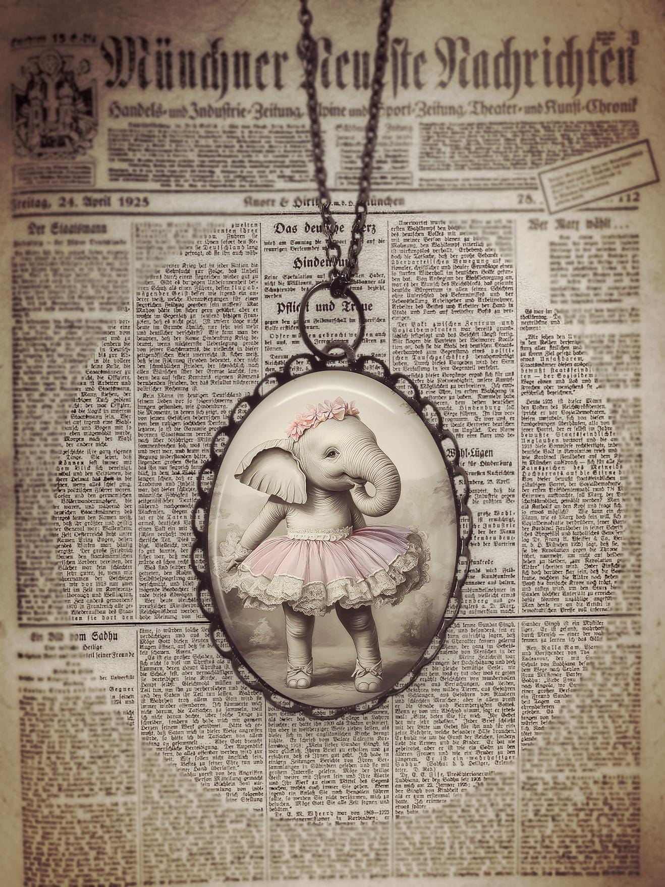 Pendentif Éléphant Ballerine - Bijou Fantaisie, Cadeau Original, Danse et Animaux